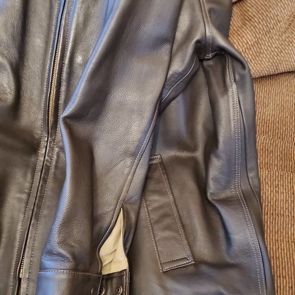 Dark Brown Coronado concealed carry leather jacket size 54 - Picture 3 of 5